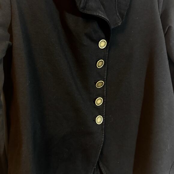 TESTIMONY Los Angeles Black Cardigan Longtail Jacket Women’s Size M Button Front - Picture 2 of 6